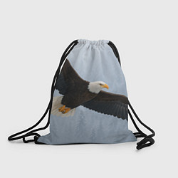 Рюкзак-мешок Зимний орёл, цвет: 3D-принт