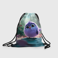 Рюкзак-мешок Круглый удивленный птенец, цвет: 3D-принт
