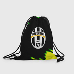 Рюкзак-мешок Ювентус кислотные краски лого, цвет: 3D-принт