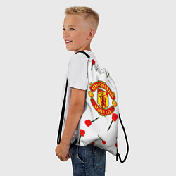 Рюкзак-мешок Манчестер Юнайтед розы паттерн, цвет: 3D-принт — фото 2