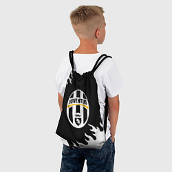 Рюкзак-мешок Juventus белый огонь текстура, цвет: 3D-принт — фото 2