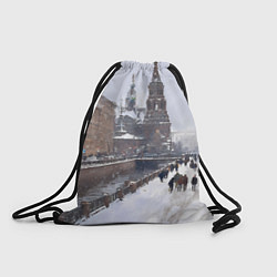 Рюкзак-мешок Санкт-Петербург зима, цвет: 3D-принт