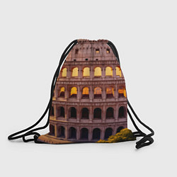 Рюкзак-мешок Колизей в лучах заката, цвет: 3D-принт