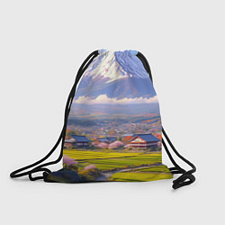 Мешок для обуви Сакура у подножия Фудзиямы