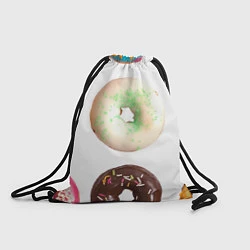 Рюкзак-мешок Donut Worry, цвет: 3D-принт