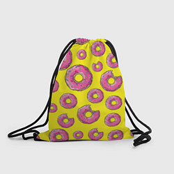 Рюкзак-мешок Пончики Гомера, цвет: 3D-принт