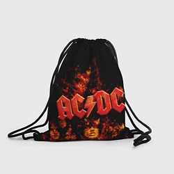 Рюкзак-мешок AC/DC Flame, цвет: 3D-принт