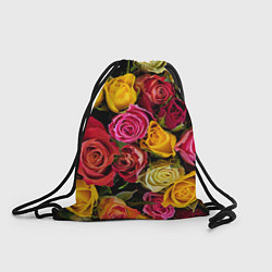 Рюкзак-мешок Ассорти из роз, цвет: 3D-принт