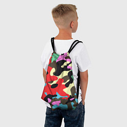 Рюкзак-мешок Яркий камуфляж, цвет: 3D-принт — фото 2