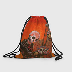 Рюкзак-мешок Скелет с гитарой, цвет: 3D-принт