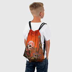 Рюкзак-мешок Скелет с гитарой, цвет: 3D-принт — фото 2