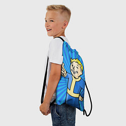 Рюкзак-мешок Fallout Blue, цвет: 3D-принт — фото 2