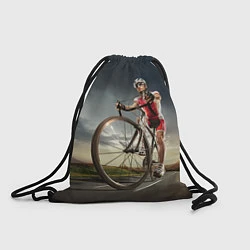 Рюкзак-мешок Велогонщик, цвет: 3D-принт