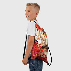 Рюкзак-мешок Осенний волк, цвет: 3D-принт — фото 2