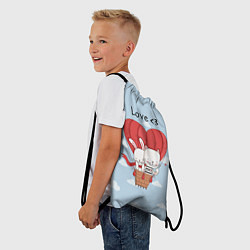 Рюкзак-мешок Влюбленные на шаре, цвет: 3D-принт — фото 2