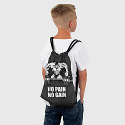 Рюкзак-мешок No pain, no gain, цвет: 3D-принт — фото 2