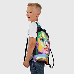 Рюкзак-мешок Angelina Jolie: Art, цвет: 3D-принт — фото 2