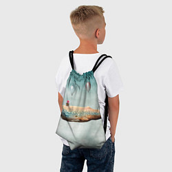 Рюкзак-мешок Летящий кит, цвет: 3D-принт — фото 2