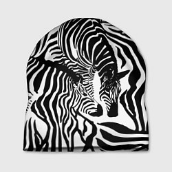 Шапка Полосатая зебра, цвет: 3D-принт