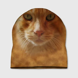 Шапка Рыжий котик, цвет: 3D-принт