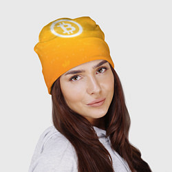 Шапка Bitcoin Orange, цвет: 3D-принт — фото 2