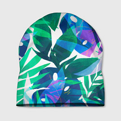 Шапка Зеленые тропики, цвет: 3D-принт