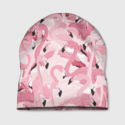 Шапка Розовый фламинго, цвет: 3D-принт