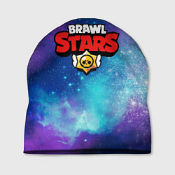 Шапка BRAWL STARS лого в космосе