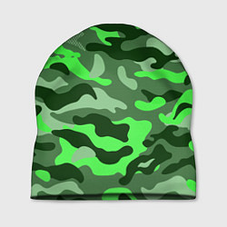 Шапка CAMOUFLAGE GREEN, цвет: 3D-принт