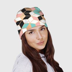 Шапка Кубики, цвет: 3D-принт — фото 2