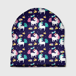 Шапка Unicorn pattern