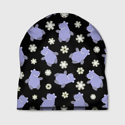 Шапка Белые медведи, цвет: 3D-принт