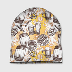 Шапка Пиво Beer, цвет: 3D-принт