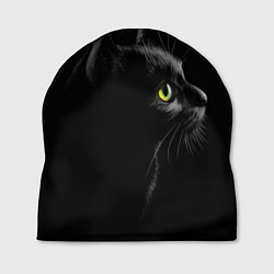 Шапка Черный кот, цвет: 3D-принт