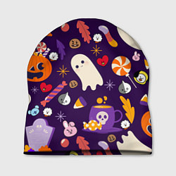 Шапка HALLOWEEN BTS BT21 PATTERN БТ21 БТС ХЕЛЛОУИН, цвет: 3D-принт