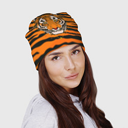 Шапка Тигр настоящий хищник, цвет: 3D-принт — фото 2