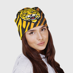 Шапка Рычащий тигр голова, цвет: 3D-принт — фото 2