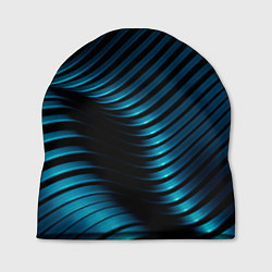 Шапка Волны голубого металла, цвет: 3D-принт
