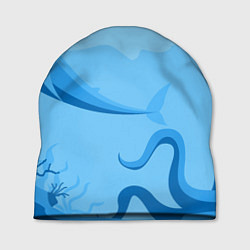 Шапка МоРское Дно с Акулами, цвет: 3D-принт