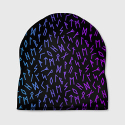 Шапка Рунический алфавит Neon pattern, цвет: 3D-принт