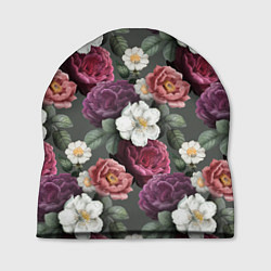 Шапка Bouquet of flowers pattern, цвет: 3D-принт