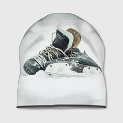 Шапка Хоккейные коньки, цвет: 3D-принт
