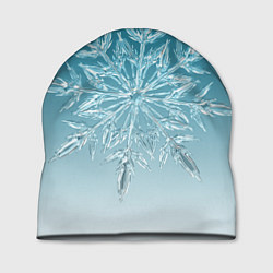Шапка Резная снежинка, цвет: 3D-принт