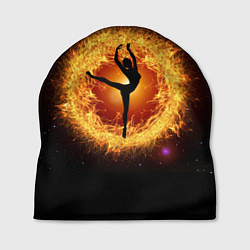 Шапка Танец балерины в огненном шаре, цвет: 3D-принт