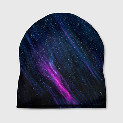 Шапка Звёздное абстрактное фиолетовое небо, цвет: 3D-принт