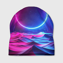 Шапка Круг и разноцветные кристаллы - vaporwave, цвет: 3D-принт