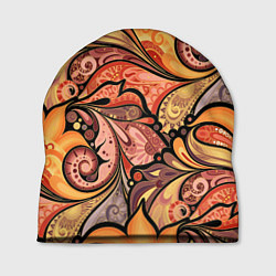 Шапка Multicolored branching floral patterns, цвет: 3D-принт