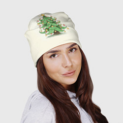 Шапка Новогодняя нарядная елочка, цвет: 3D-принт — фото 2