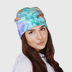 Шапка Красочный и разноцветный дым, цвет: 3D-принт — фото 2