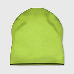 Шапка Текстурированный ярко зеленый салатовый, цвет: 3D-принт